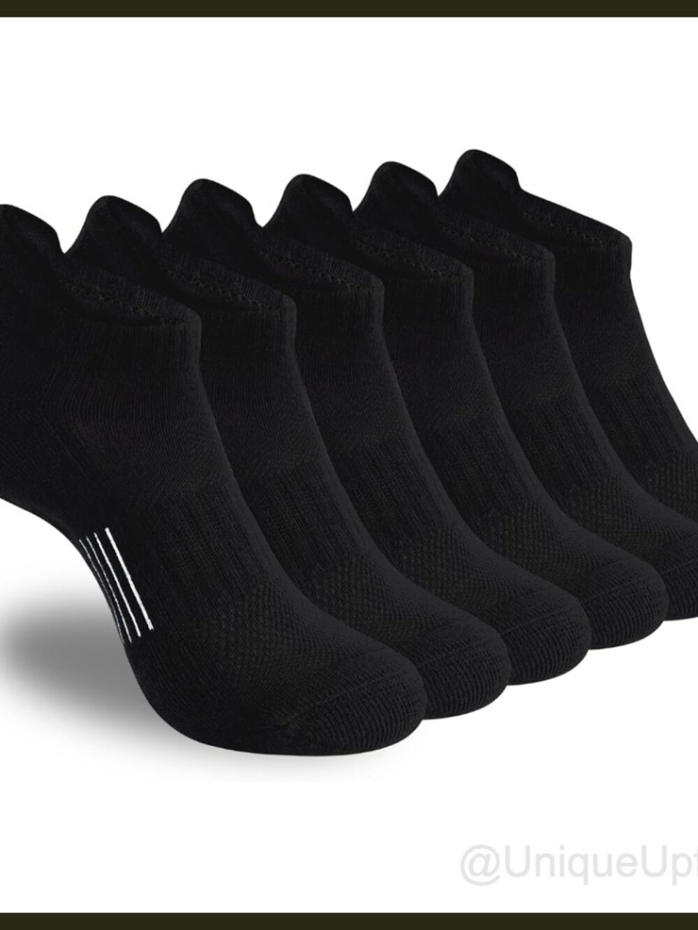Cushioned Ankle Running Socks Athletic Arch Support 6 Pairs